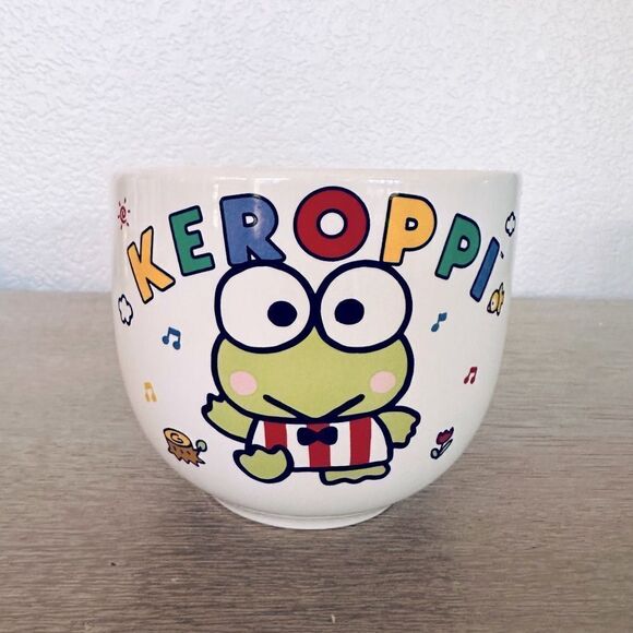Sanrio Keroppi Ramen Noodle Ceramic Dinner Bowl Cup - Picture 1 of 5
